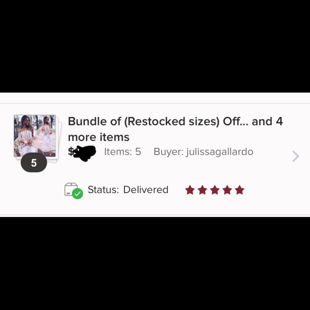 (Restocked sizes) Off shoulder top pink/white - Picture 2 of 10